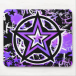 Lila Stern-grafische Mausunterlage Mousepad