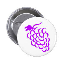 Lila Trauben Anstecknadelbutton