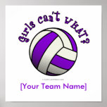 Lila Volleyball Poster
