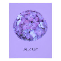 Lila Wedding Hydrangea UAWG laden ein Individuelle Ankündigungskarte