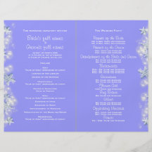 Lila weiße Strand Starfishhochzeit Flyerdruck