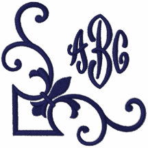 Lilien-Monogramm