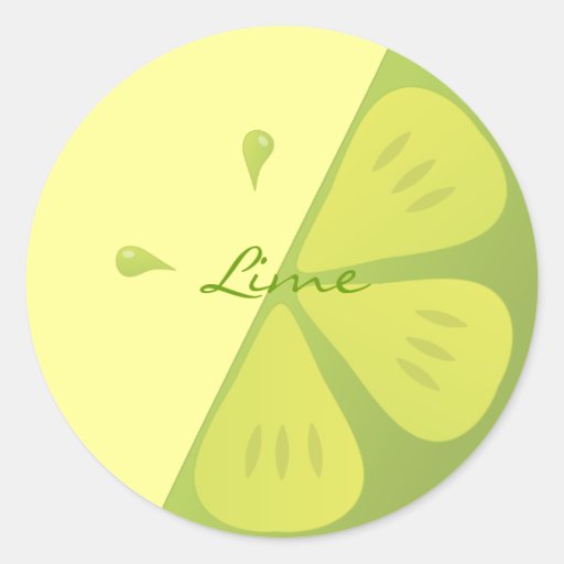 Limone Scheibe Sticker