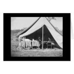 Lincoln und McClellan bei Antietam 1862 Grußkarte