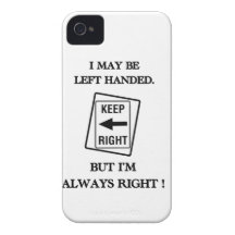 LINKSHÄNDIG IST RECHT iPhone 4 Case-Mate HÜLLE