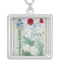 Linum, Klatschmohn und Abrotanum Amulett