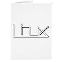 Linux (glatt) grußkarte