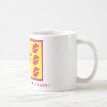 Lippe klatschen Kaffeetasse
