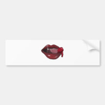 Lippenblut-Zahn-Glanz Autosticker