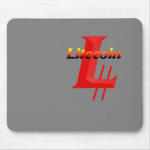 litecoin rot mousepad