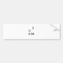 LITHIUM Li Autoaufkleber