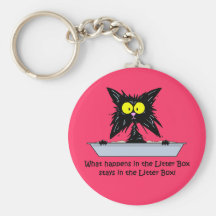 Litterbox Katze Schlüsselband