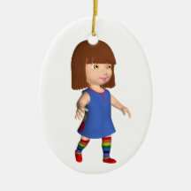 Little Girl Christmas Tree Ornaments