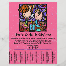 LittleGirlie Stylist, der vom Zuhause arbeitet! RO Personalisierte Flyer