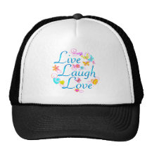 Live, Lachen, Liebe Baseball Mützen