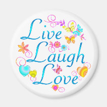 Live, Lachen, Liebe Magnete