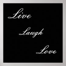 Live, Lachen, Liebe Posterdruck