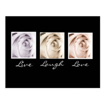 Live, Lachen, Rosenpostkarte der Liebe 3