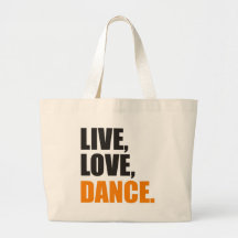 Live, Love, Dance Einkaufstasche