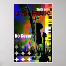 Live-Musik-Plakat