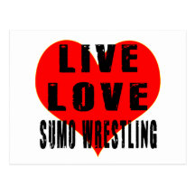 LiveLiebesumo-Wrestling Postkarte