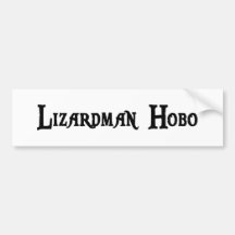 Lizardman Hobo-Autoaufkleber