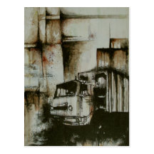 LKW-Leben Postkarte