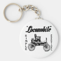 Locomobile Automobilanzeige 1901 Keychain Schlüsselanhänger