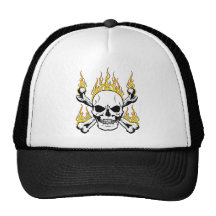 Lodernde Schädel Baseballcap
