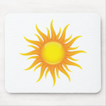 Lodernde Sonne Mousepad