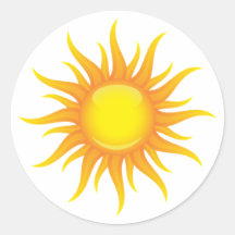 Lodernde Sonne Sticker