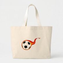 Lodernder Fußballfan Einkaufstasche
