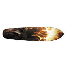 Lodernder Schädel pattern1 Skateboardbretter
