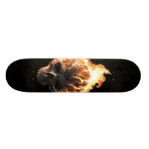 Loderndes Schädel-Skateboard Skate Board