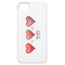 Logik von Liebe eine plus eine machen ein iPhone 5 Hülle