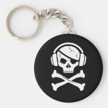 Logo der Musik-Piraten-Piraterie Anti-RIAA Schlüsselanhänger