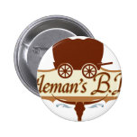 Logo die GRILLEN des Cattlemans Anstecknadelbuttons