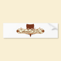 Logo die GRILLEN des Cattlemans autoaufkleber