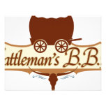 Logo die GRILLEN des Cattlemans Personalisierte Ankündigungskarte