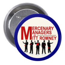 Lohnmanager für Mitt Romney Button