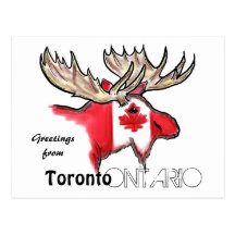 Lokale Flaggenpostkarte Torontos Ontario Kanada