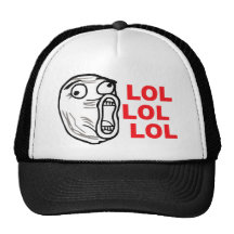 lol Gesicht meme Spaß rofl omg omfg Baseball Kappe