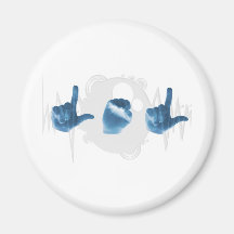 "LOL" in ASL durch ASL-Abnutzung! Kühlschrankmagnete