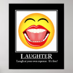 LOL Smiley-Gelächter-motivierend Plakat-Druck