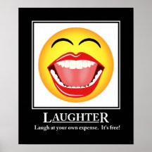 LOL Smiley-Gelächter-motivierend Plakat-Druck