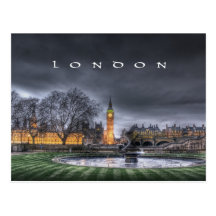 London - Big Ben und das Parlaments-Gebäude Postkarten