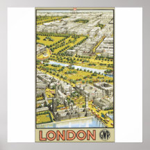 London Gwr, Vintag Plakatdrucke