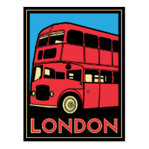 London-Kunst-Deko-Plakat Postkarten