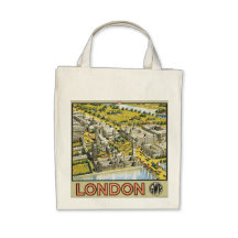 London Leinentasche