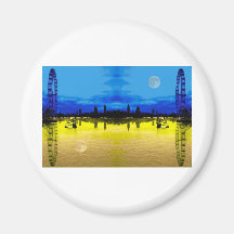 London-Skyline Kühlschrankmagnet